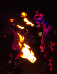 fire eating, skewers act, circus arts