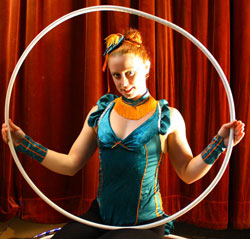 hula hoop circus artist now traveling with eden bros good time circus