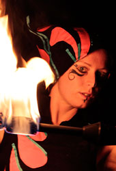 fire entertainers circus performer