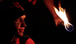 Fire performance troupe, Australia
