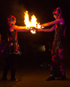 fire staff, fire duet