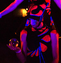 UV fire circus show