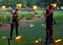 Daytime fire performance, Canberra, ACT, Fire circus, Christmas entertainment