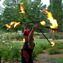 Daytime fire performance, Canberra, ACT, Fire circus, Christmas entertainment