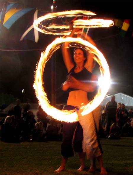 staff twirling fire spinning 