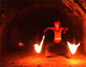 fire poi snakes performed in australia